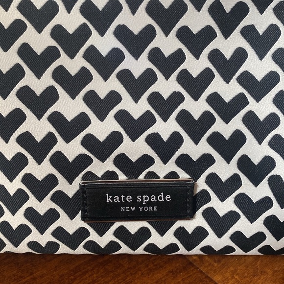 Kate Spade Sam Icon Modernist Hearts Jacquard Small Shoulder Bag - Picture 6 of 14